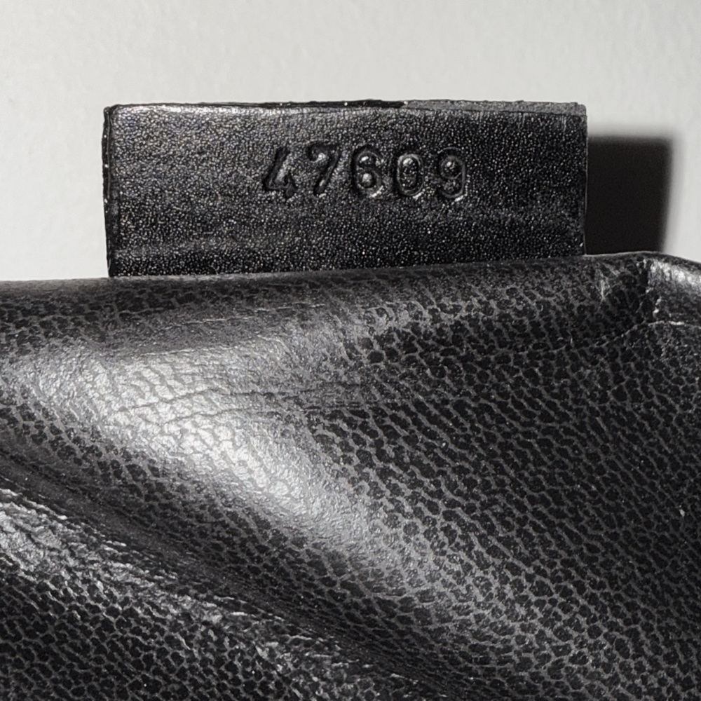 Gucci by Tom Ford Jackie Black Leather Minimalist Shoulder Bag Vintage 90s - Picture 8 of 8